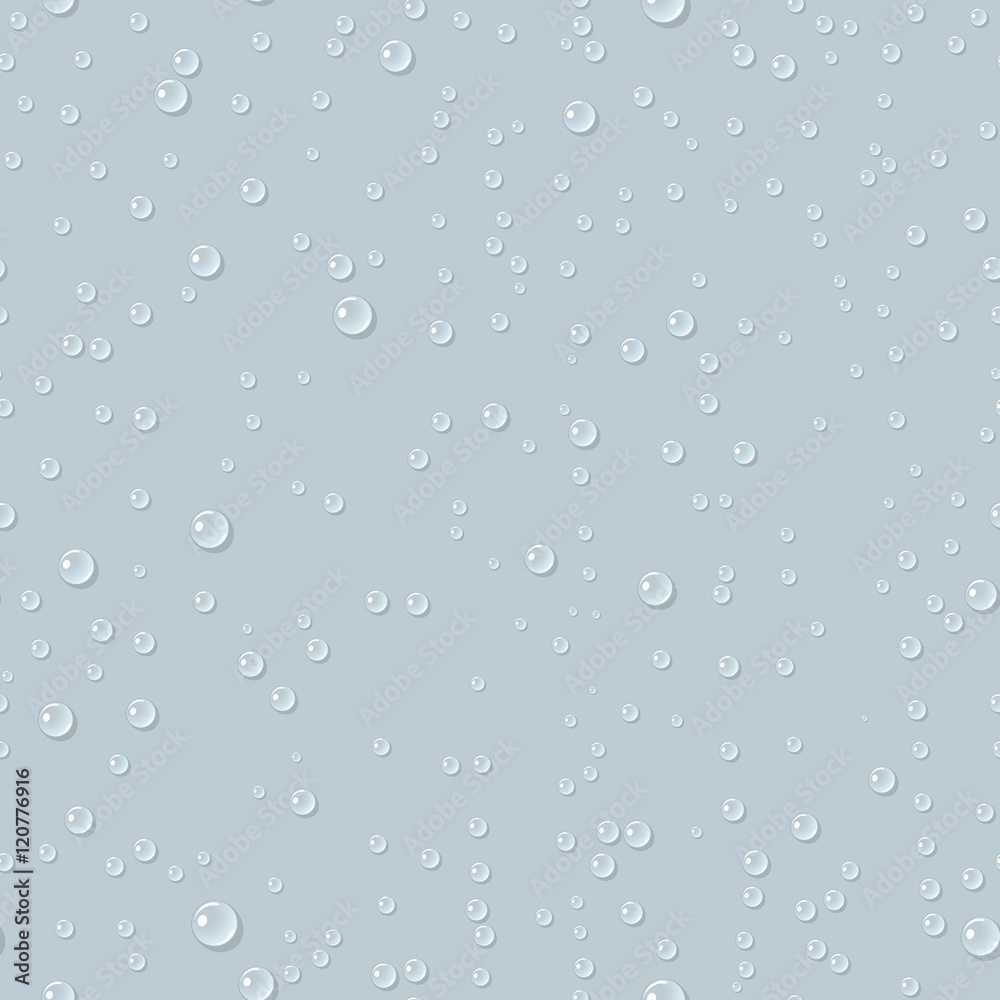 Water transparent drops seamless pattern. Water transparent drops seamless pattern.