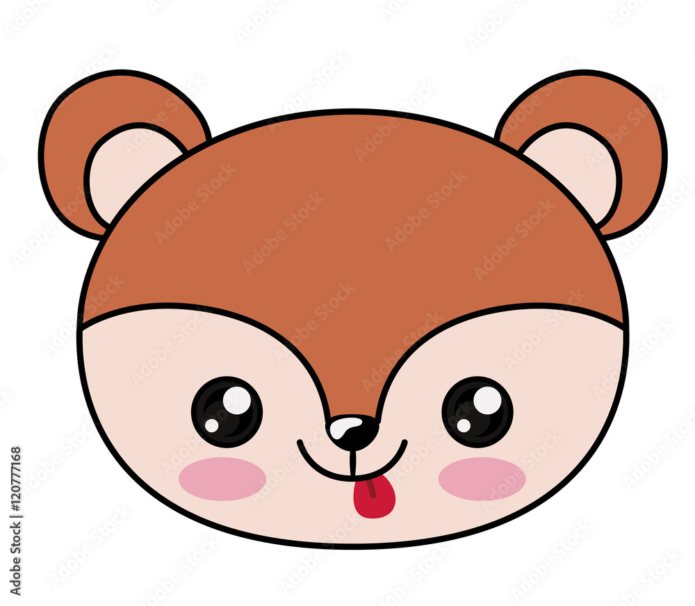Squirrel with kawaii face icon. Cute animal cartoon and character theme. Isolated design. Vector illustration Stock Vector | Adobe Stock Squirrel with kawaii face icon. Cute animal cartoon and character theme. Isolated design. Vector illustration Stock Vector | Adobe Stock