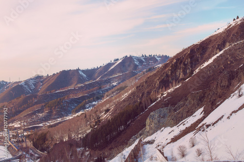 Beautiful landscape with mountains