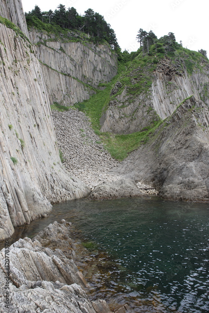 Kunasir Kurils islands Rocks Russia