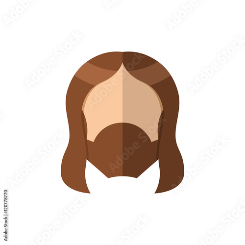 Jesus icon. Christ flat sign. Gods Son