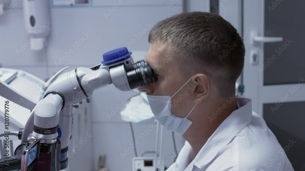 Process of treating a patient with the help of modern equipment Process of treating a patient with the help of modern equipment