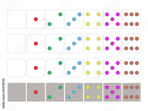colorful domino pattern