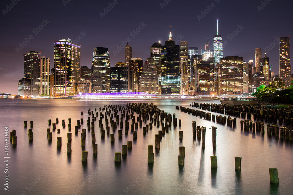 Obraz premium sunrise over lower manhattan