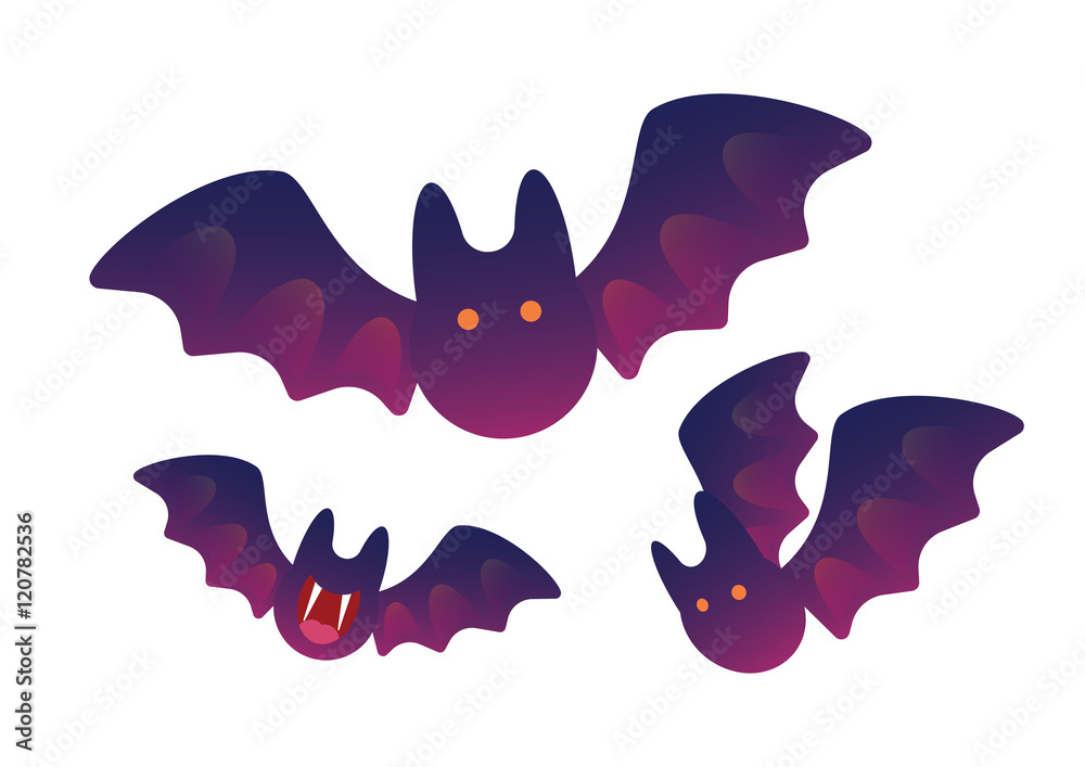 Bat animal isolate vector