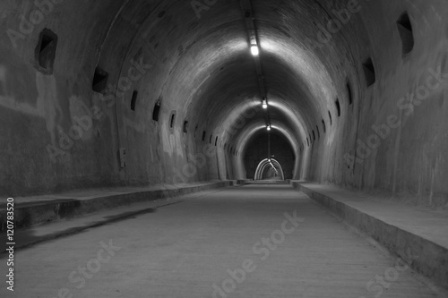 Touristic tunnel in Zagreb  Croatia