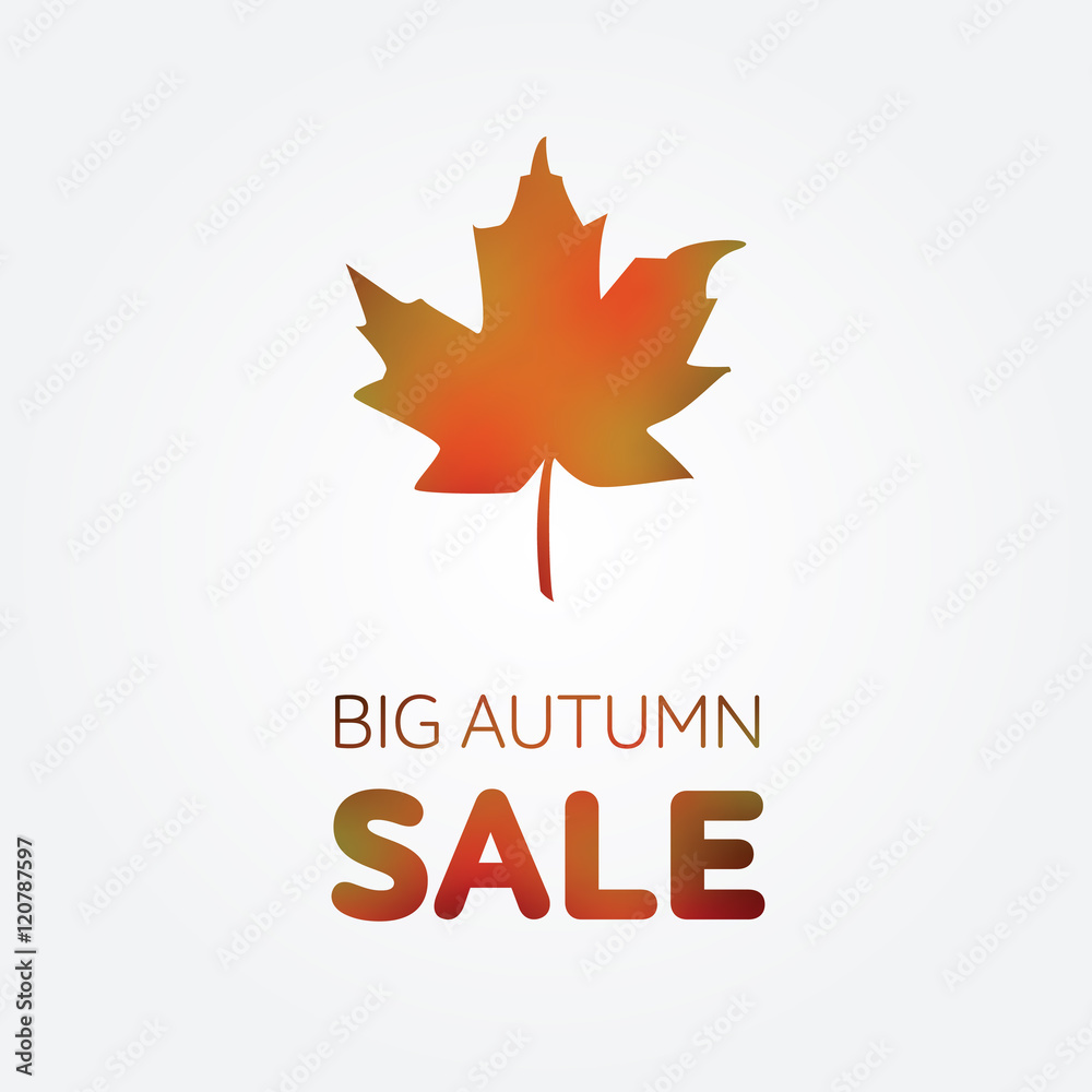 Autumn season sale vector banner / poster Autumn season sale vector banner / poster