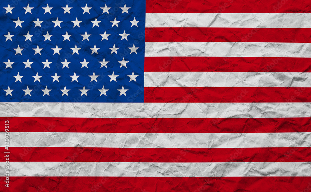 Naklejka premium grunge paper American USA flag