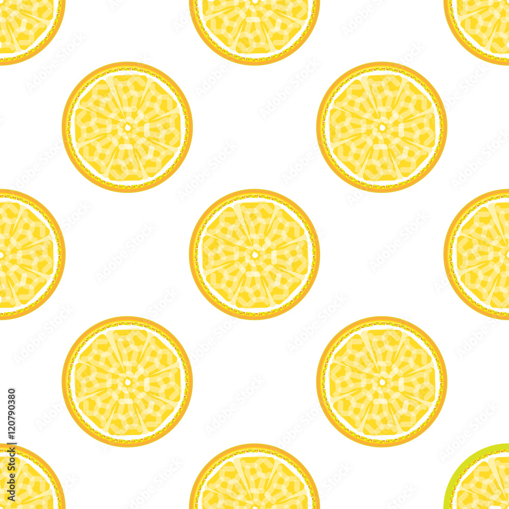 Lemon abstract seamless pattern