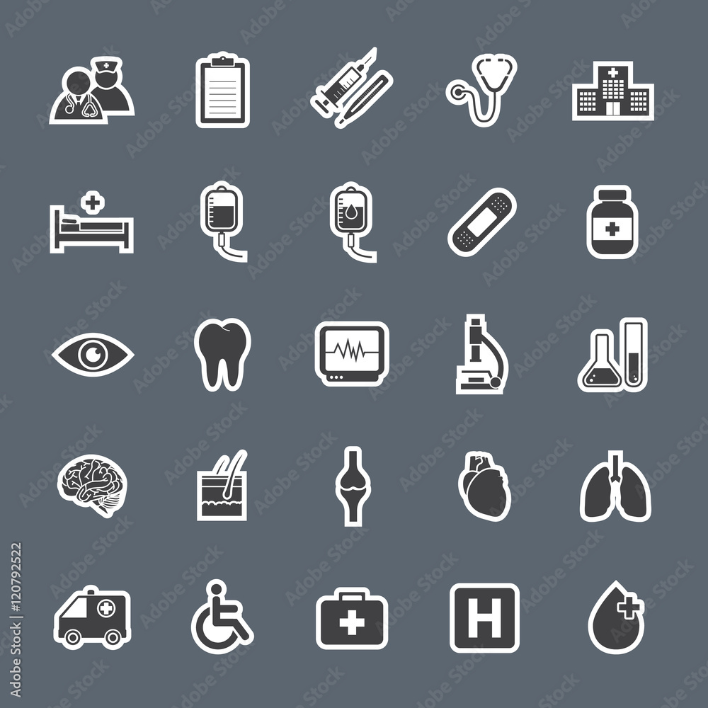 health care and medical icon health care and medical icon