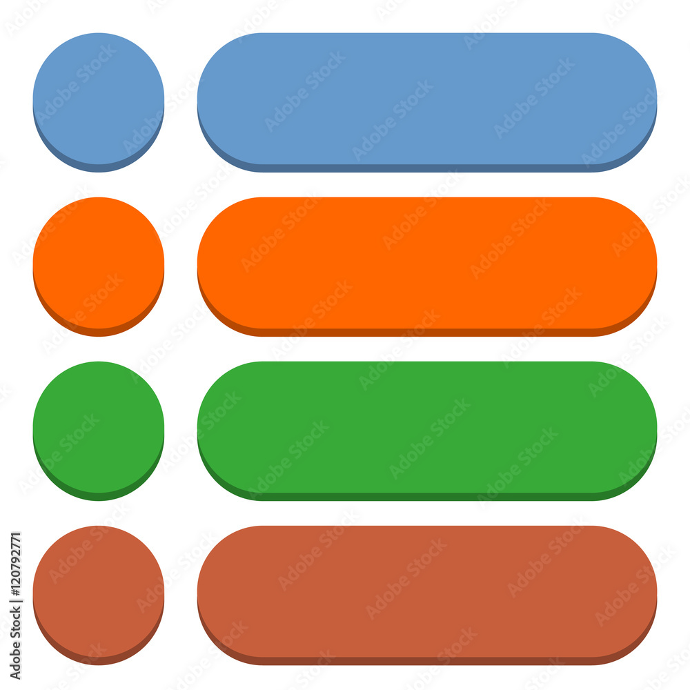 Flat blank icon empty internet color button Flat blank icon empty internet color button