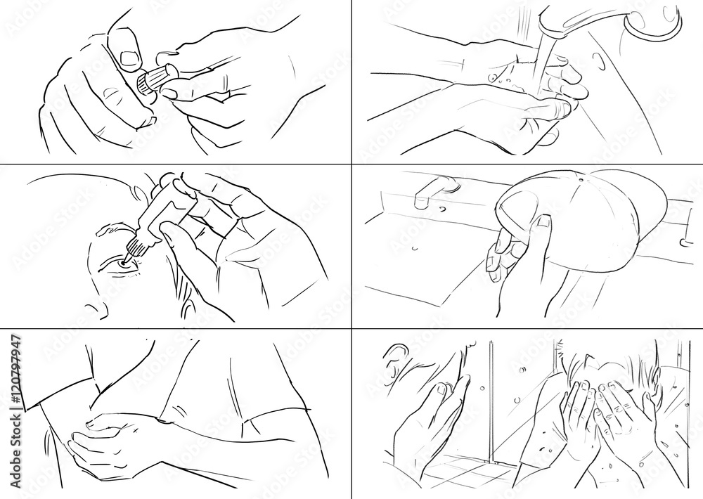 Hands gestures storyboards Hands gestures storyboards