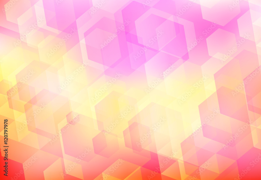 Obraz premium abstract hexagon background pink