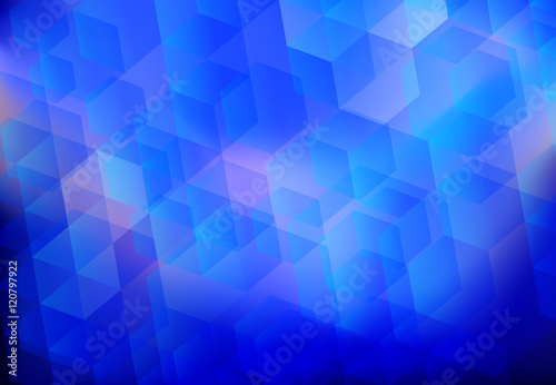 abstract hexagon background blue