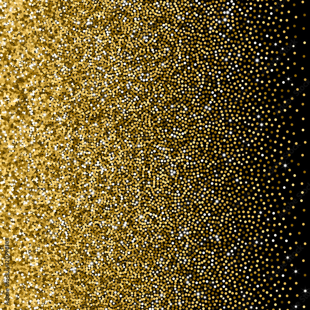 Glitter golden gradient with scattered sparkles Glitter golden gradient with scattered sparkles