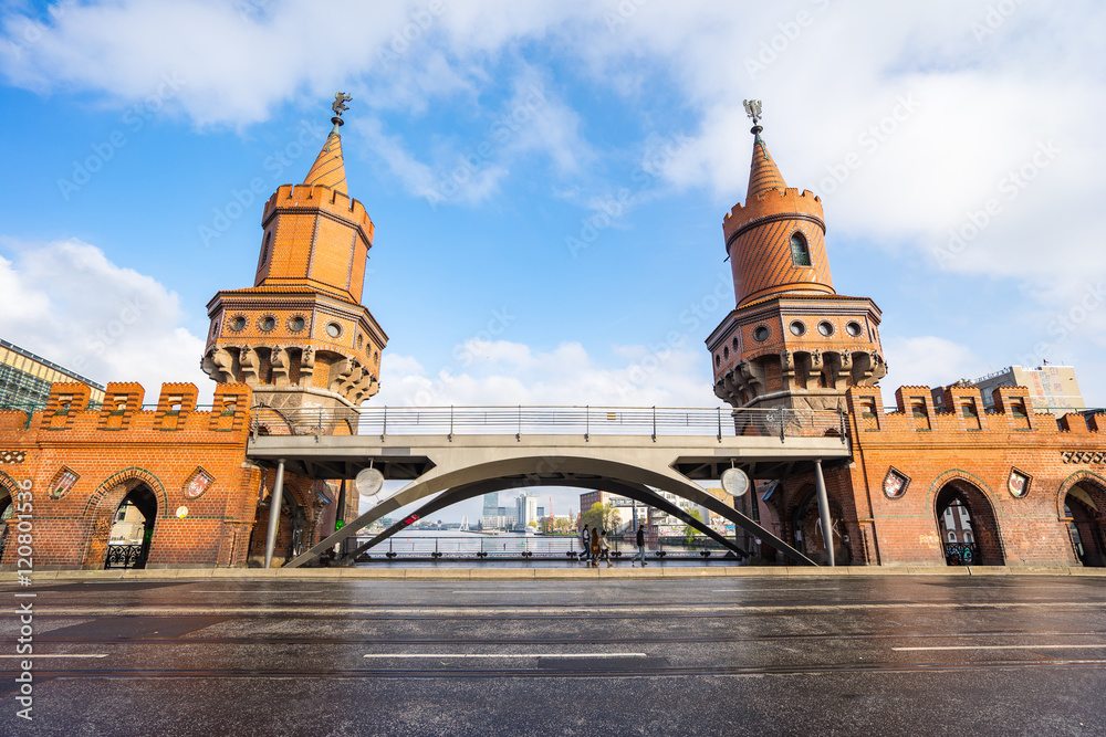 The Oberbaum Bridge in Berlin, Germany