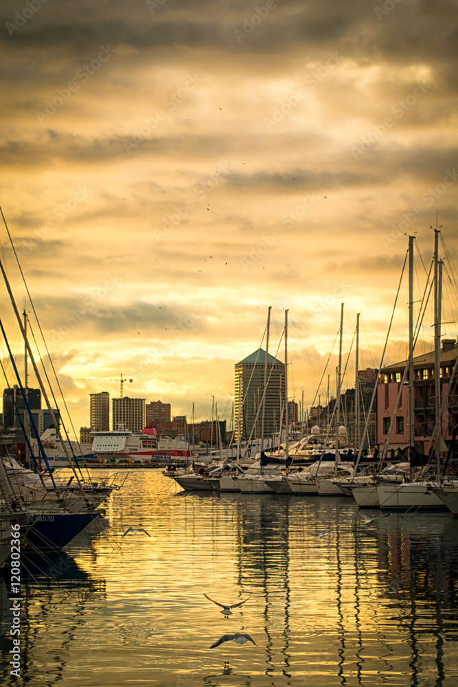 Fototapeta premium Porto Antico Genoa