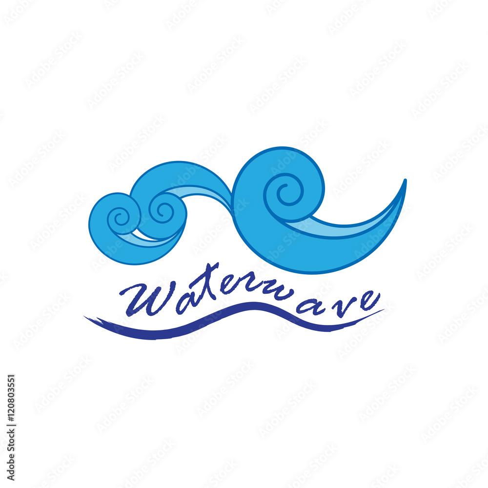 Water Wave Icon - Isolated On White Background. Vector Illustration, Graphic Design. For Web, Websites, Print Material Water Wave Icon - Isolated On White Background. Vector Illustration, Graphic Design. For Web, Websites, Print Material