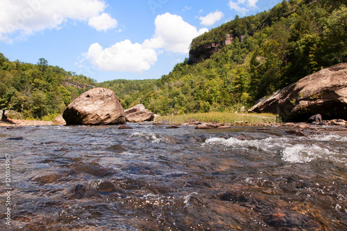 Small rapids on the Big South Fork of the Cumberland River neat Stearns, Kentucky. photo