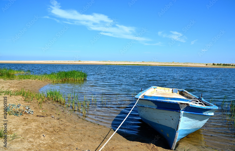 Obraz premium Boat on the beach
