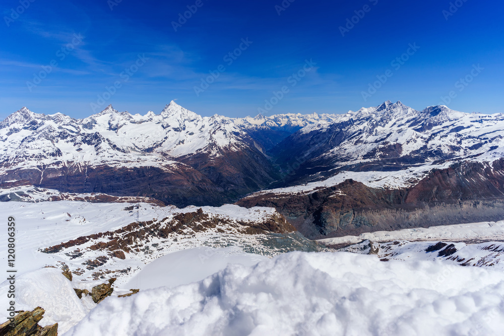 Swiss Alps mountains landscape Zermatt Switzerland