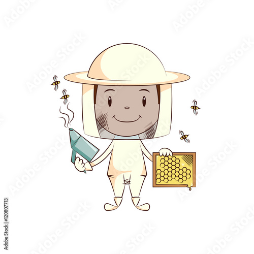 Child beekeeper