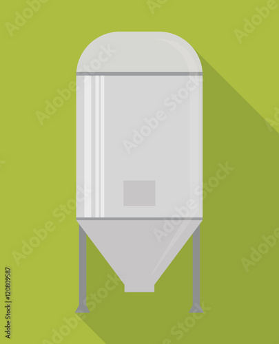 Beer brewery icon. Drink beverage industry and factory theme. Colorful design. Vector illustration