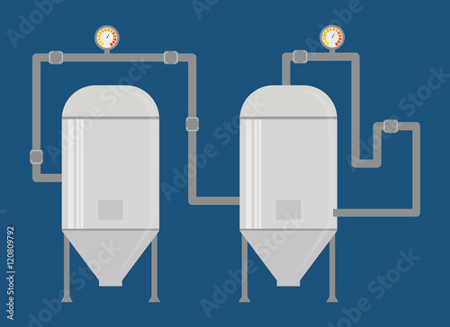 Beer brewery icon. Drink beverage industry and factory theme. Colorful design. Vector illustration