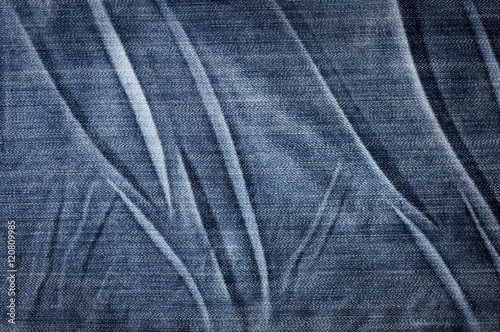 Abstract blue jeans texture background