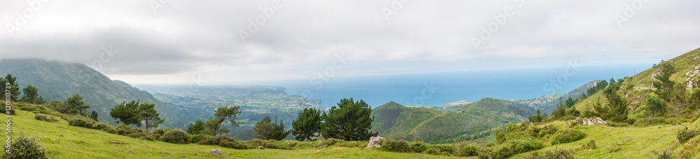 Landschaft Caravia Panorama Spanien Nordspanien Asturien (Asturias) Landschaft Caravia Panorama Spanien Nordspanien Asturien (Asturias)