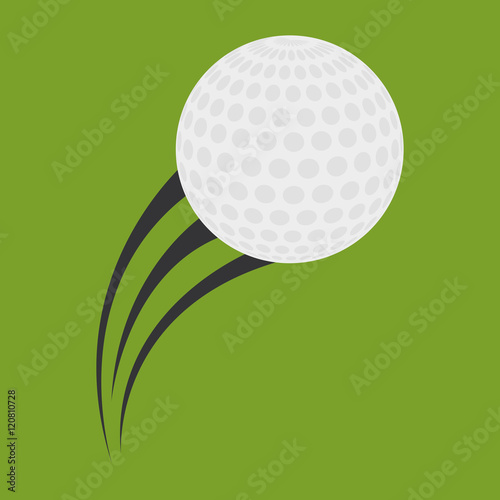 Ball icon. Golf sport and hobby theme. Colorful design. Vector illustration
