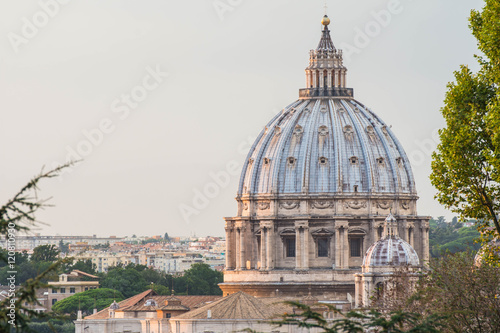 Photo San Pietro, Vatican, as seen from Gianicolo hill, Rome, Italy
