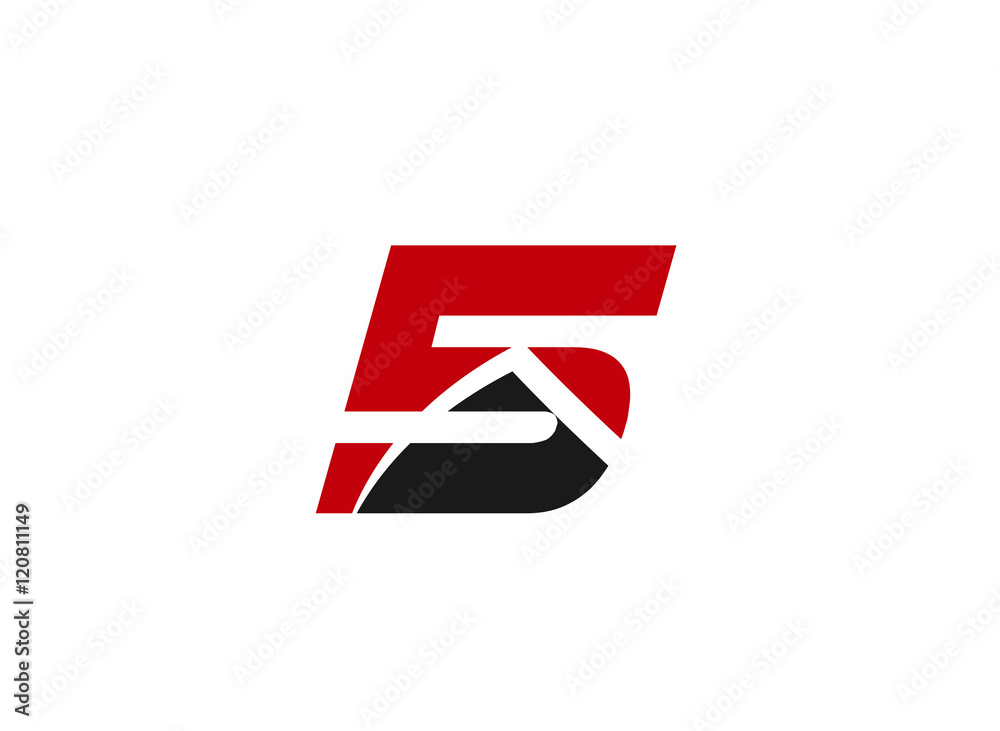 Abstract icons for number 5 logo
Abstract icons for number 5 logo