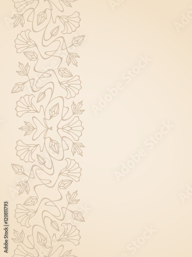 Vector art nouveau card.