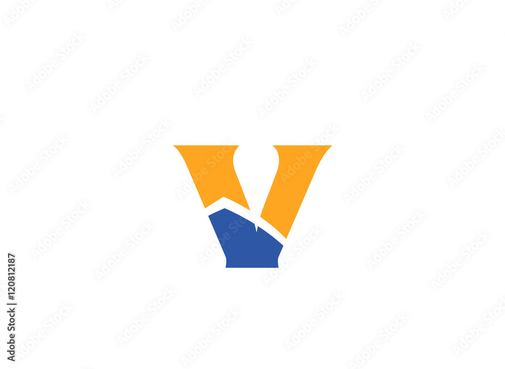 Letter v logo icon design template elements
Letter v logo icon design template elements