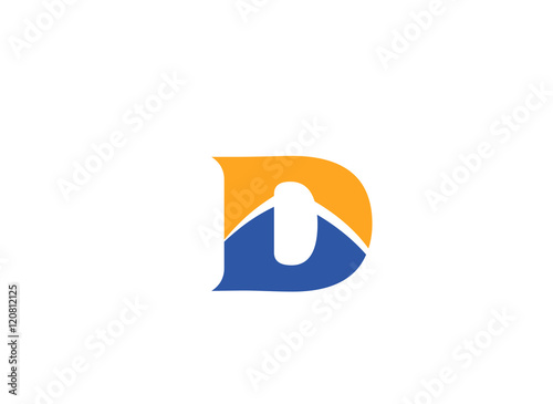 Letter d logo icon design template elements
