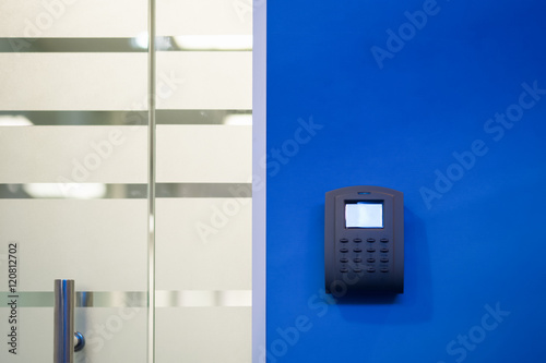 Door access control keypad with keycard reader
