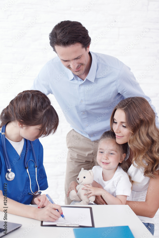Pediatrician and family