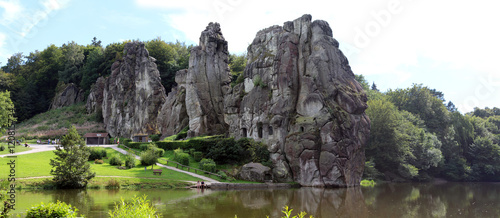 Cuadro en lienzo Externsteine Panorama