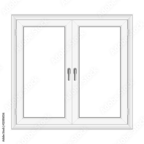 White PVC vector window