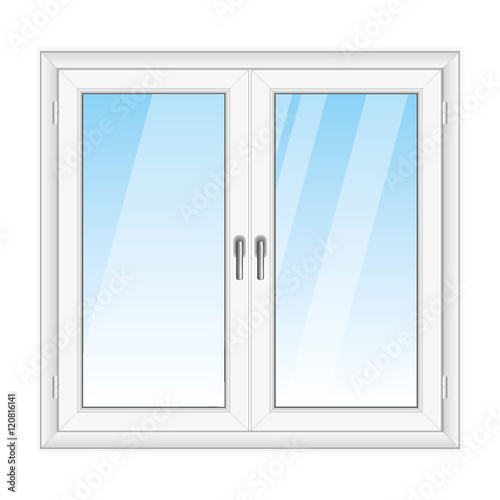 White PVC vector window