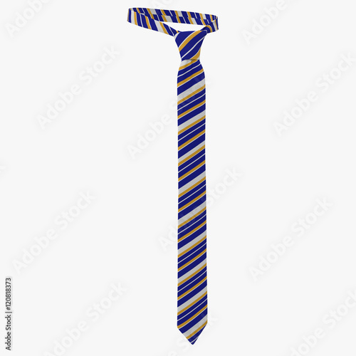 Tie Isolated on White 3D Illustration