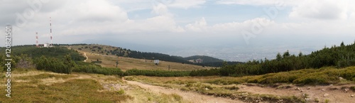 Summit of Krizava from Velka Luka in Mala Fatra mountains in Slovakia