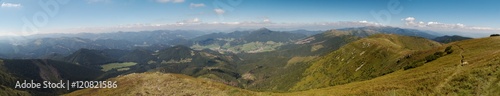 nord panorama view from Velka Chochula in Nizke Tatry mountains in Slovakia © rihas