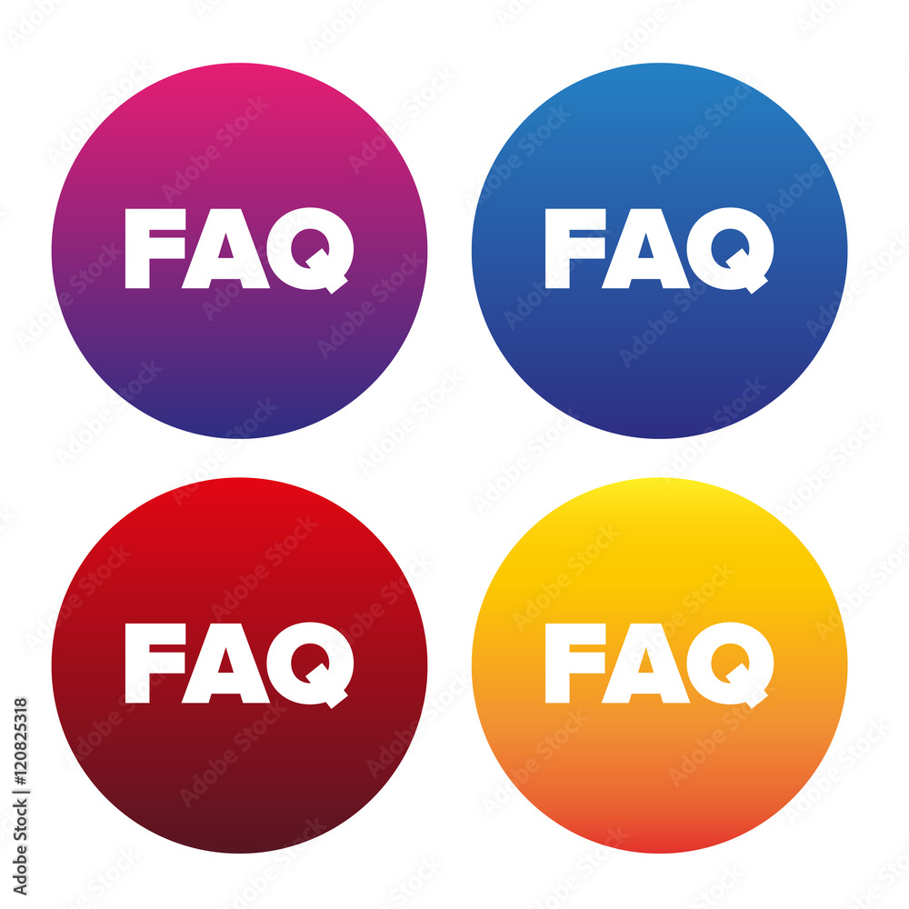 FAQ sign icon, vector illustration FAQ sign icon, vector illustration
