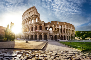 Keuken achterwand Colosseum Zonsopgang bij Colosseum Italië  © beatrice prève