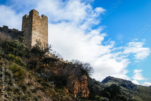 Beautiful castle Cornatel in Castilla y Leon, Spain
