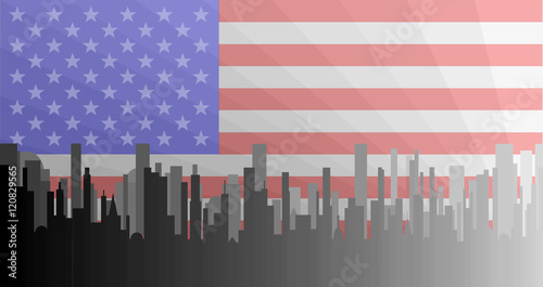 Stars And StripesCity Greyscape