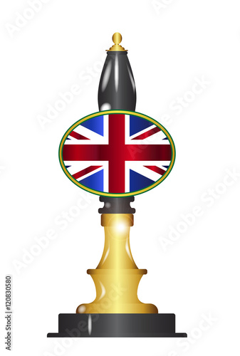 UK Flag Beer Pump