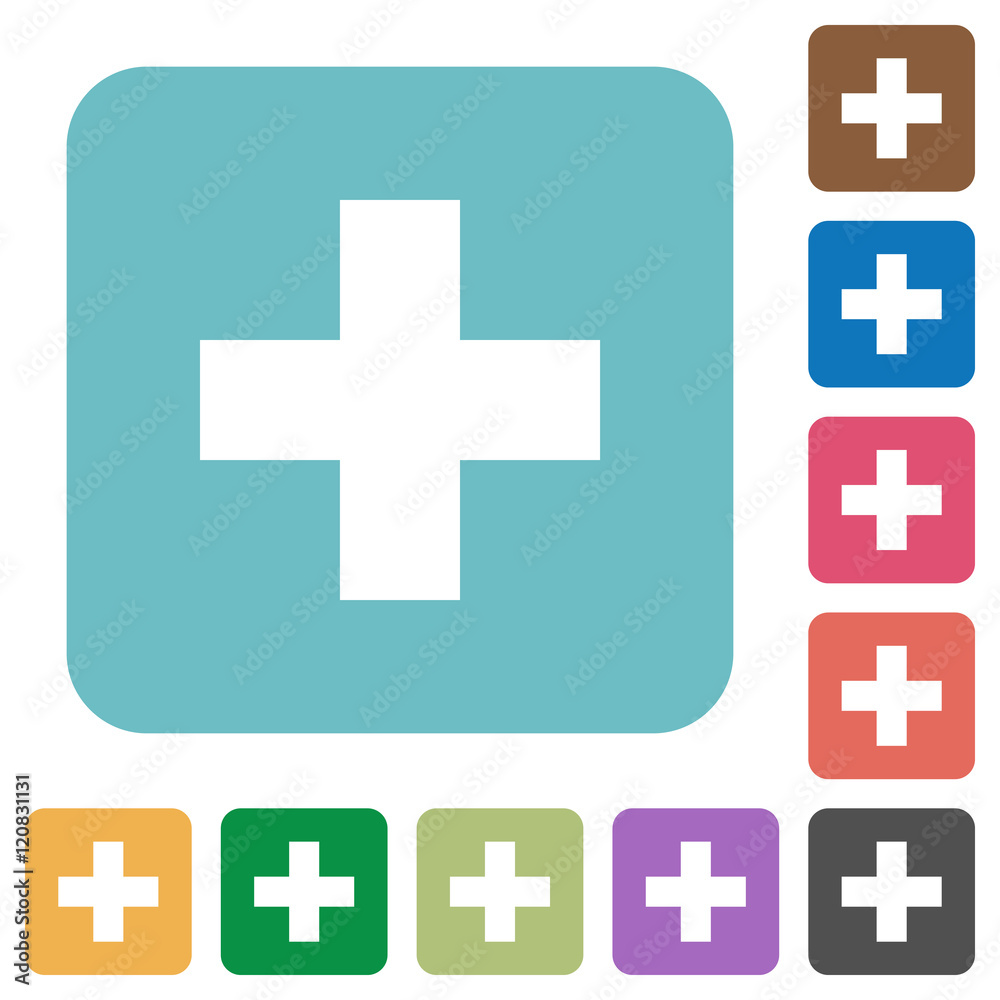 Flat insert icons Flat insert icons